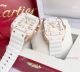 Replica Cartier Santos 100th Anniversary White & Steel Case Lover Watches (2)_th.jpg